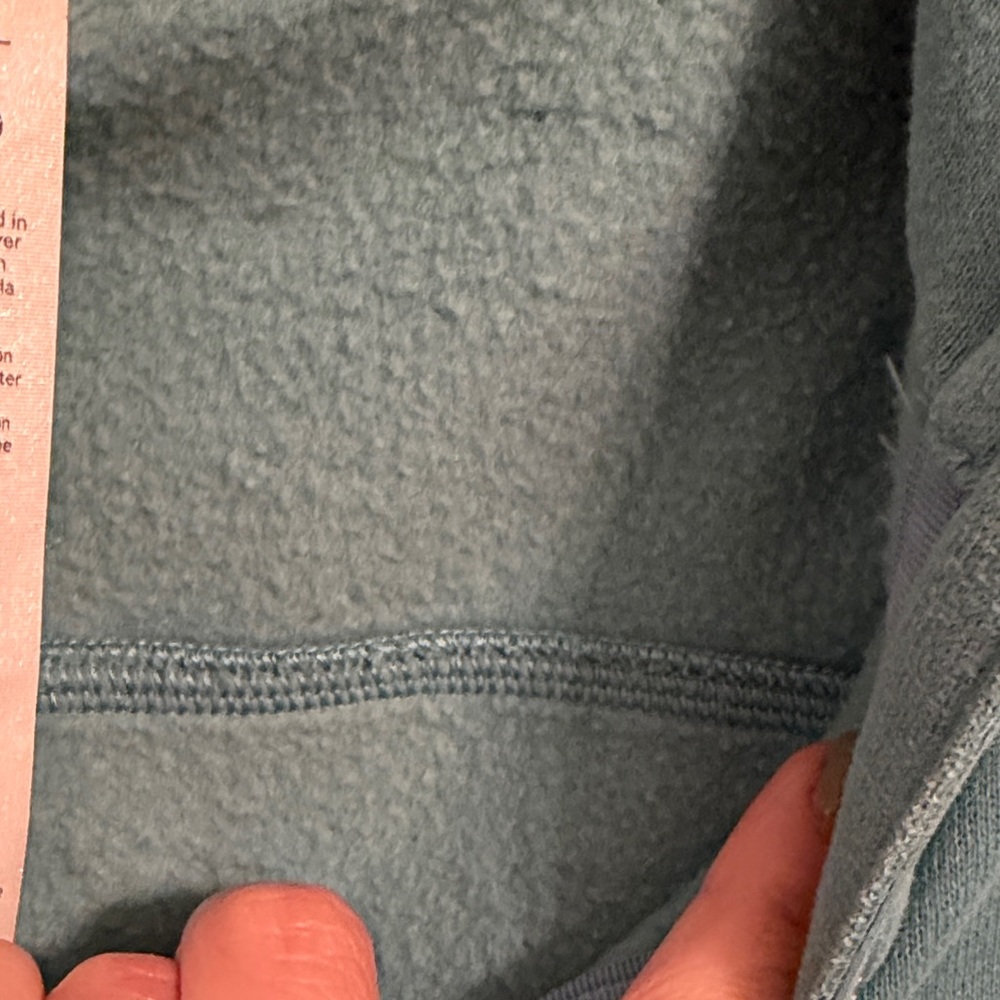 lululemon athletica Scuba Cropped Teal Half-Zip Hoodie - Picture 6 of 6